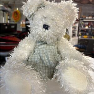 Boyds Bears GINNIE WHITEBRED Plush Teddy with Green Plaid Outfit